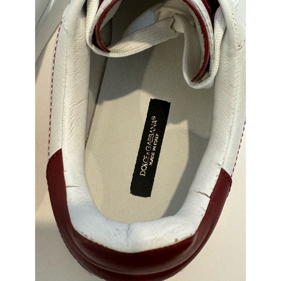 Dolce & Gabbana Red Details Portofino Sneakers - Picture 5 of 8